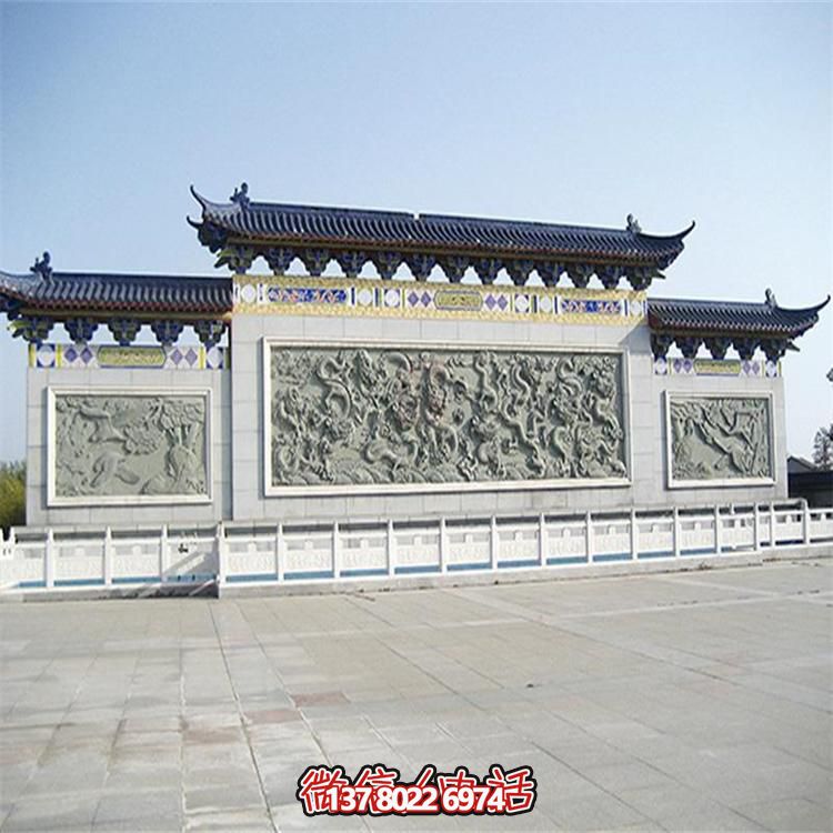 大理石雕刻景觀浮雕、大型影壁壁畫、雕塑藝術(shù)裝置