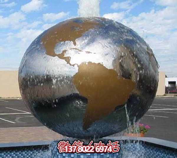 高品質(zhì)不銹鋼噴泉雕塑，裝點(diǎn)你的公園