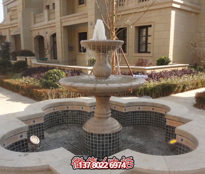精致的大理石噴泉雕塑，給您的小區(qū)景觀添彩