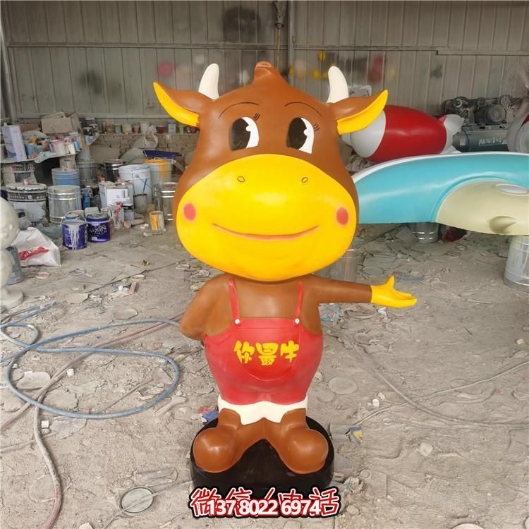 多彩玻璃鋼雕塑，精美卡通公仔，裝點(diǎn)你的店鋪