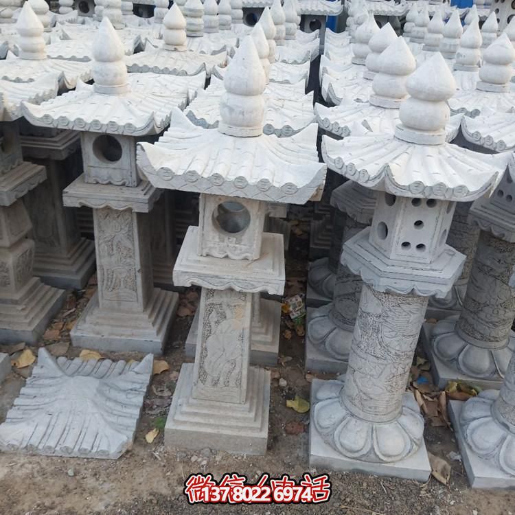 精美手工雕刻青石中式石燈擺件，打造完美園林裝飾