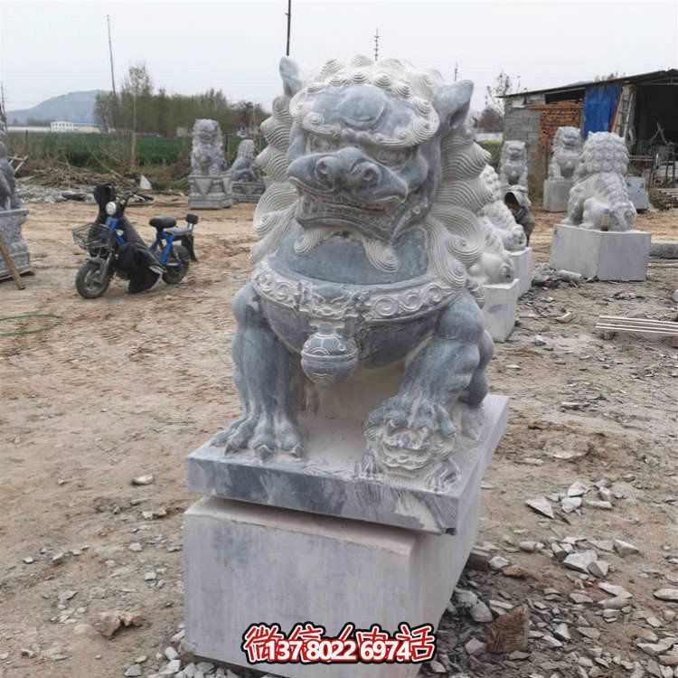 仿古大理石石雕獅子雕塑，為你的園林景觀增添經(jīng)典風(fēng)采