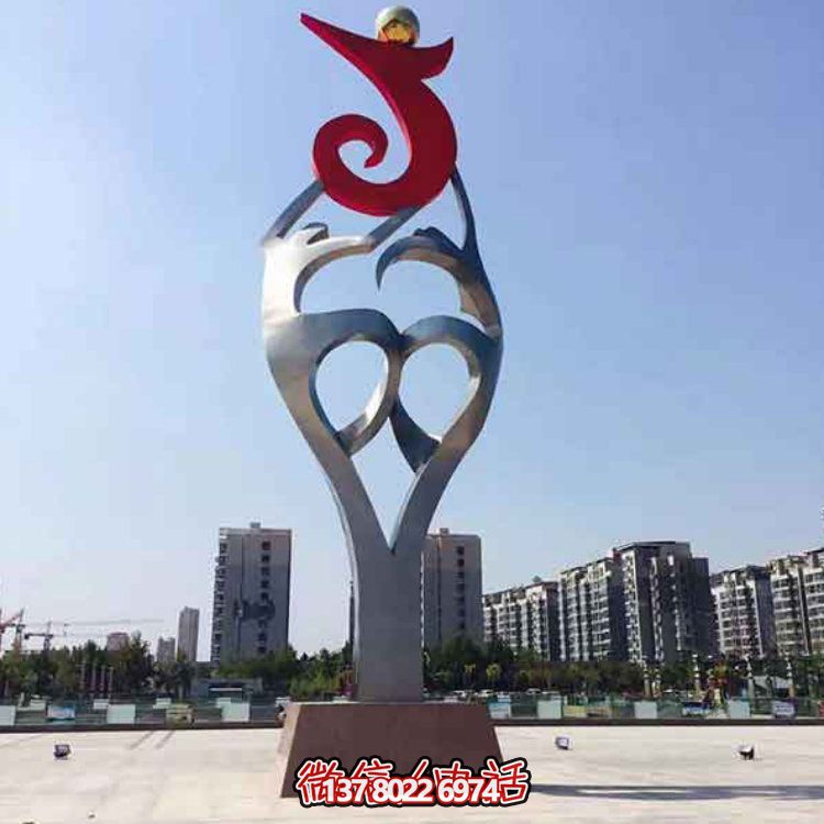創(chuàng)意大型不銹鋼景觀擺件，點綴戶外廣場園林