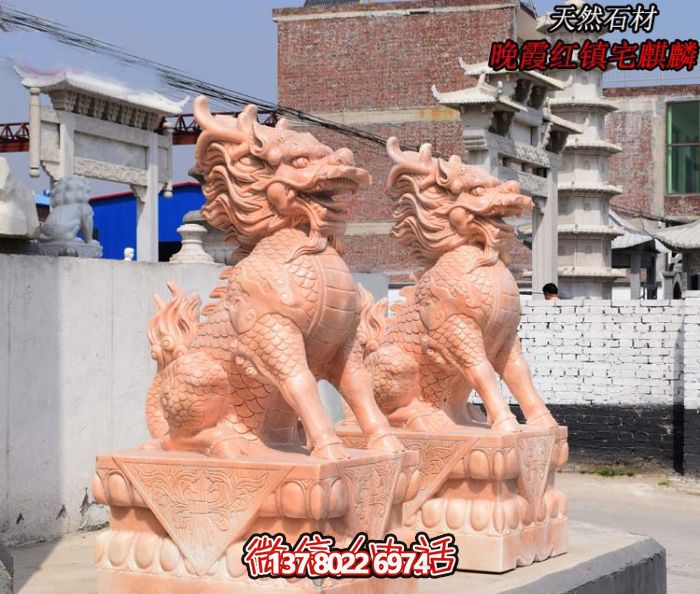 仿古神麒麟石雕，點(diǎn)綴您的庭院門口