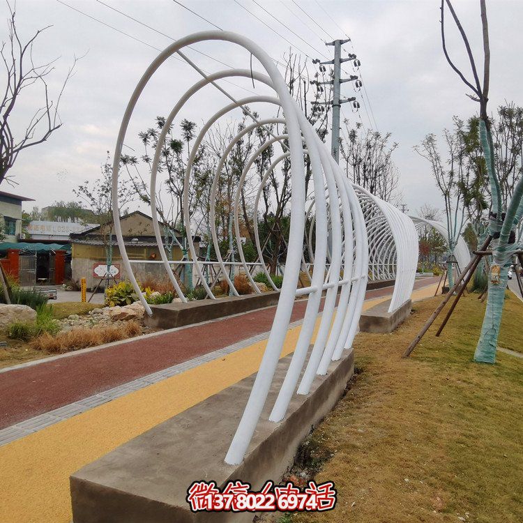不銹鋼鐵藝拱門，完美裝飾公園戶外空間