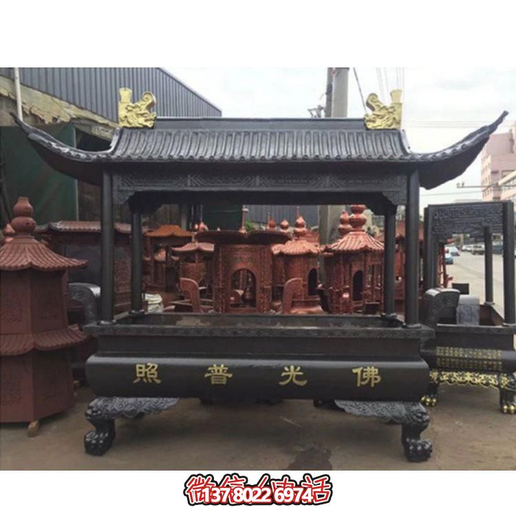 精美銅雕香爐，裝點(diǎn)您的景區(qū)、寺廟、戶外