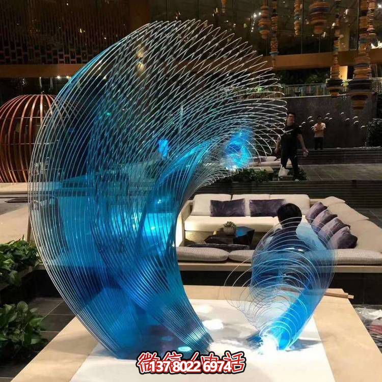 不銹鋼室內(nèi)藝術景觀擺件