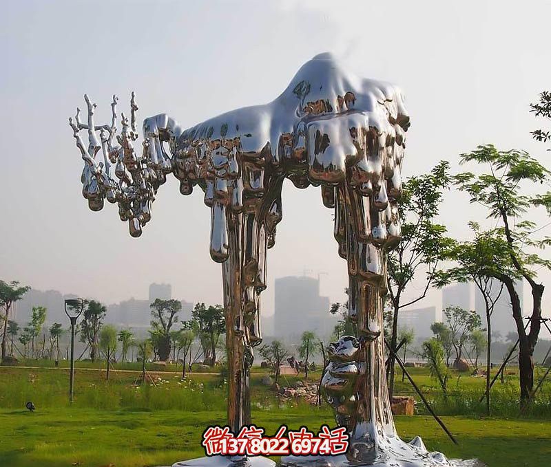 不銹鋼雕塑拱門——傳承抽象文化，融入人文精神