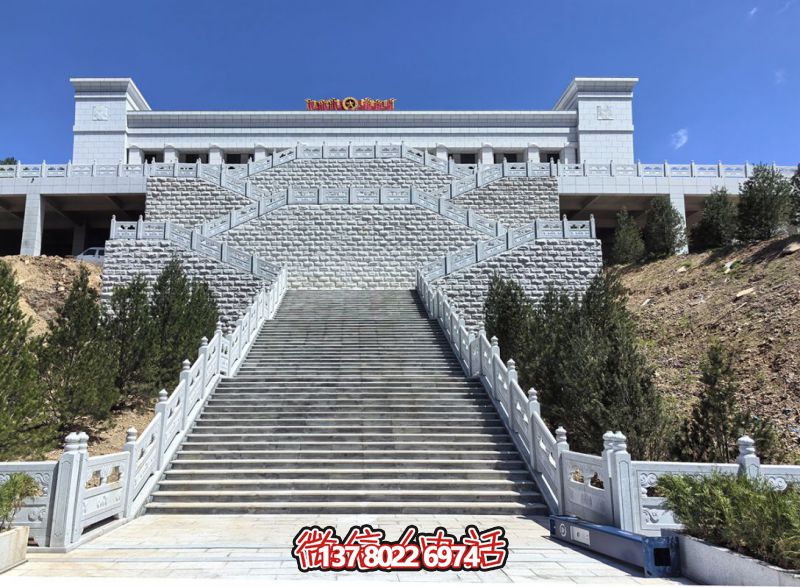 花崗巖露臺石雕步梯、欄桿欄板